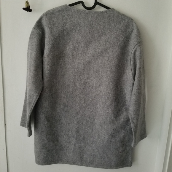 Oak + Fort Thick Grey Long Sleeve Mock Neck - Picture 5 of 7